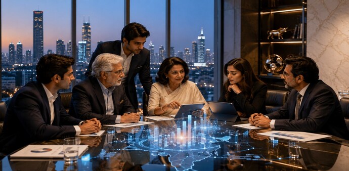 The shift is also changing the role of wealthy business families.(AI generated image) The shift is also changing the role of wealthy business families.(AI generated image)