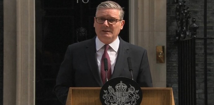 Addressing the nation from 10 Downing Street, Starmer said he had accepted that he was no longer the best person to lead Labour into the next general election. Addressing the nation from 10 Downing Street, Starmer said he had accepted that he was no longer the best person to lead Labour into the next general election.