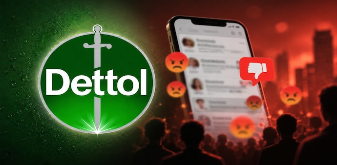 The advert compares “toxic men” with bacteria and presents Dettol as the solution. (AI generated image) The advert compares “toxic men” with bacteria and presents Dettol as the solution. (AI generated image)