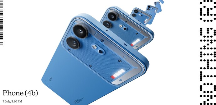 Nothing Phone 4b design reveal in a new blue colour variant. Nothing Phone 4b design reveal in a new blue colour variant.