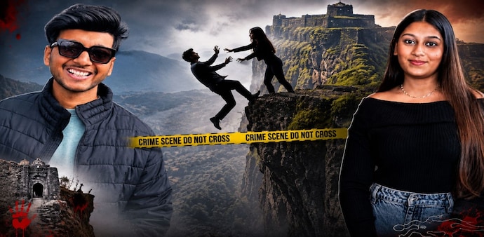 Ketan, 26, died after falling from Lohagad Fort on June 18. Police have arrested Siya Goyal and her alleged lover, Chetan Chaudhary, Ketan, 26, died after falling from Lohagad Fort on June 18. Police have arrested Siya Goyal and her alleged lover, Chetan Chaudhary,