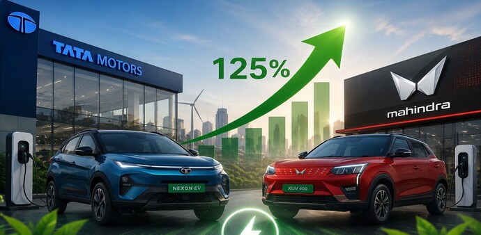 Tata Motors’ EV sales jumped 125% year-on-year to 12,023 units in June (AI generated) Tata Motors’ EV sales jumped 125% year-on-year to 12,023 units in June (AI generated)