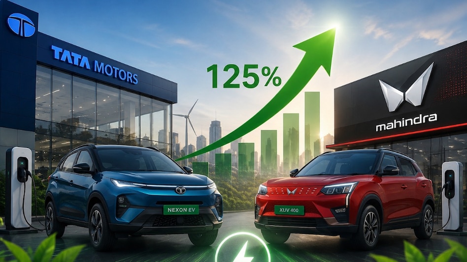 Tata Motors’ EV sales jumped 125% year-on-year to 12,023 units in June (AI generated) Tata Motors’ EV sales jumped 125% year-on-year to 12,023 units in June (AI generated)