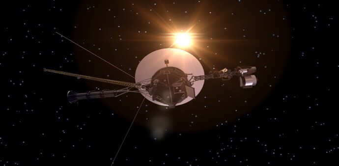 Voyager 1 will not transmit forever. As its nuclear power source continues to decline, more instruments will eventually be shut down until the spacecraft falls silent. Voyager 1 will not transmit forever. As its nuclear power source continues to decline, more instruments will eventually be shut down until the spacecraft falls silent.