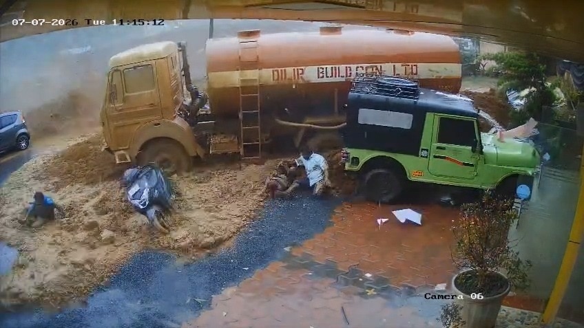 Wayanad landslide: Terrifying CCTV footage shows disaster unfolding in seconds; 2 dead, 7 missing