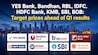 YES Bank, Bandhan, RBL, IDFC, HDFC Bank, KMB, SBI, BOB: Target prices ahead of Q1 results Nomura's target price of Rs 21 for YES Bank suggests a potential downside of 13.4 per cent, while its target of Rs 195 for Bandhan Bank implies a potential decline of 6 per cent.