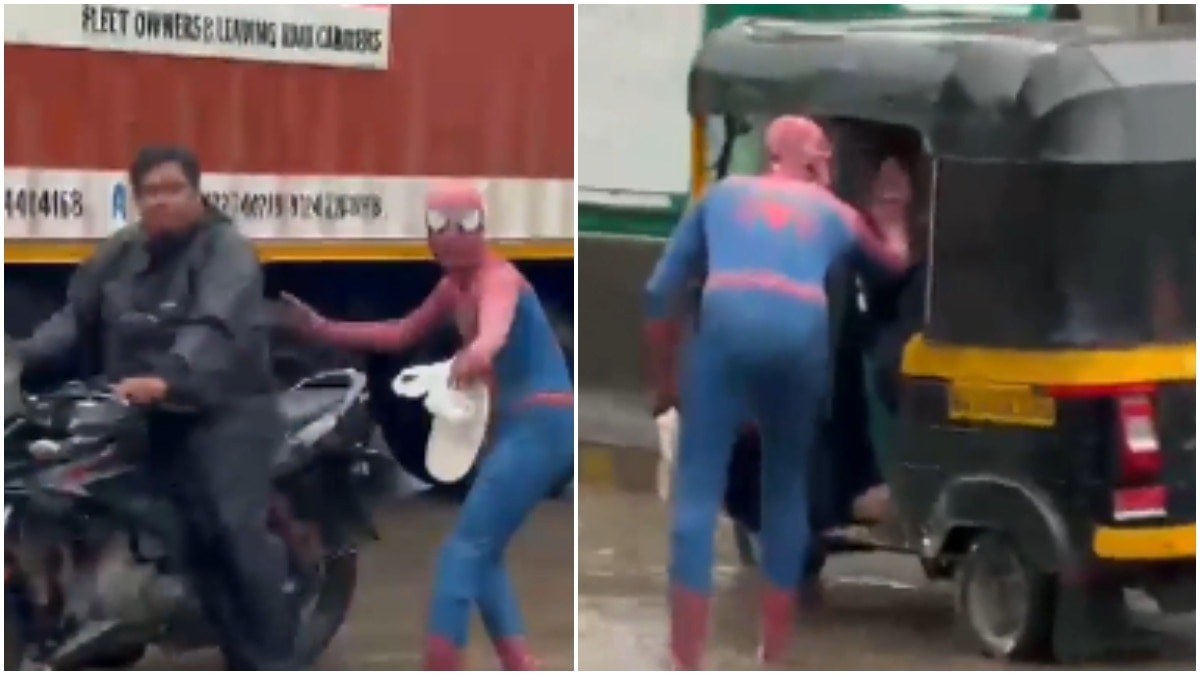Maharashtra man becomes SpiderMan to help commuters stranded on flooded road