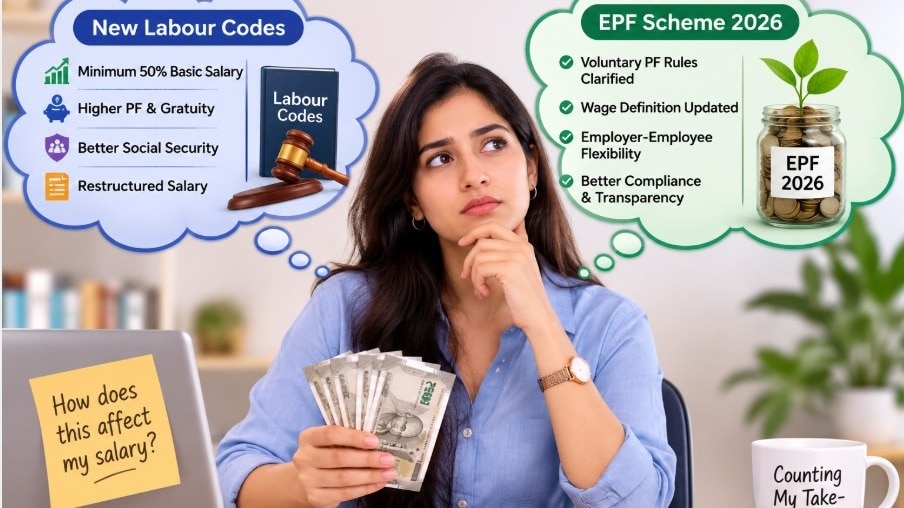 The new labour codes primarily affect salary structure by increasing the wage component, whereas the EPF 2026 focuses on streamlining PF administration, clarifying VPF rules.