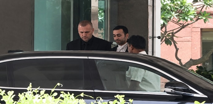 Iranian diplomats, including Deputy Chief of Mission Mohammad Javad Hosseini, leave the Ministry of External Affairs after being summoned over the recent attack on merchant vessels in the Strait of Hormuz. (ANI) Iranian diplomats, including Deputy Chief of Mission Mohammad Javad Hosseini, leave the Ministry of External Affairs after being summoned over the recent attack on merchant vessels in the Strait of Hormuz. (ANI)