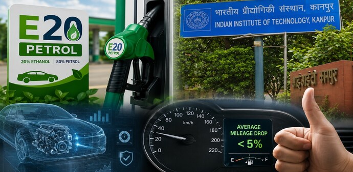 IIT Kanpur Research Finds No Evidence Of Engine Harm by E20 (Image: AI generated) IIT Kanpur Research Finds No Evidence Of Engine Harm by E20 (Image: AI generated)
