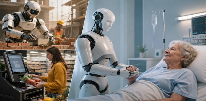 The study also suggested that white-collar professions could face greater disruption from AI. The study also suggested that white-collar professions could face greater disruption from AI.