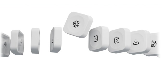 The Codex Micro keyboard was co-designed by OpenAI and Work Louder. The Codex Micro keyboard was co-designed by OpenAI and Work Louder.