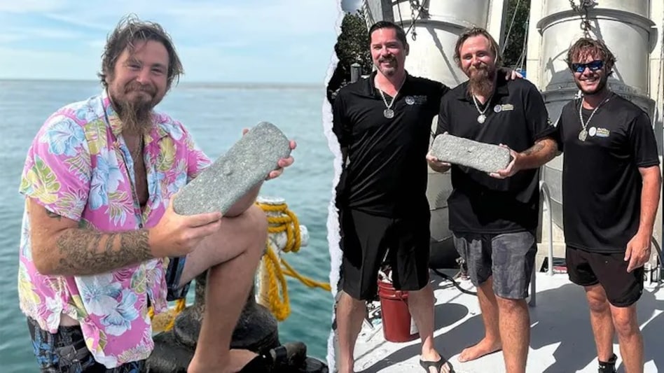 The silver bar was found about 50 feet below the surface The silver bar was found about 50 feet below the surface
