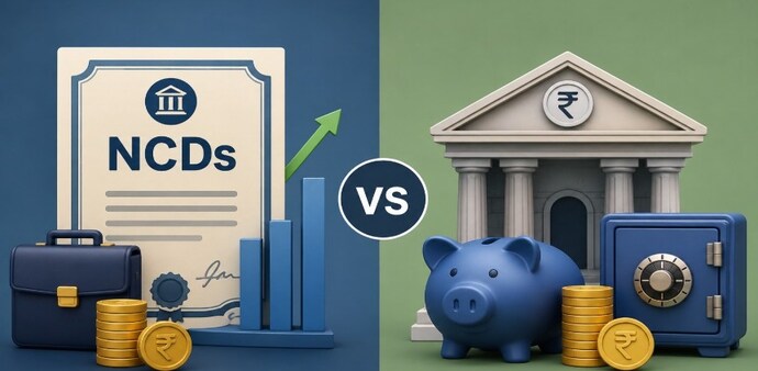While NCDs typically offer higher returns than bank fixed deposits, they also carry higher credit risk, whereas bank FDs are comparatively safer. While NCDs typically offer higher returns than bank fixed deposits, they also carry higher credit risk, whereas bank FDs are comparatively safer.