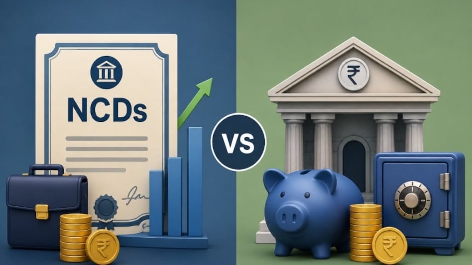 While NCDs typically offer higher returns than bank fixed deposits, they also carry higher credit risk, whereas bank FDs are comparatively safer. While NCDs typically offer higher returns than bank fixed deposits, they also carry higher credit risk, whereas bank FDs are comparatively safer.