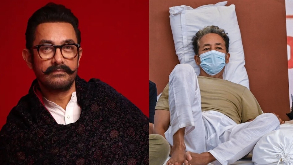 Aamir Khan and Sonam Wangchuk Aamir Khan and Sonam Wangchuk