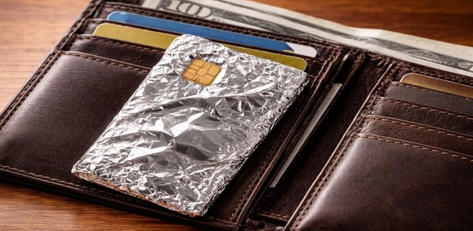 By creating a basic electromagnetic shield, the foil can make it harder for RFID scanners to communicate with contactless cards. By creating a basic electromagnetic shield, the foil can make it harder for RFID scanners to communicate with contactless cards.
