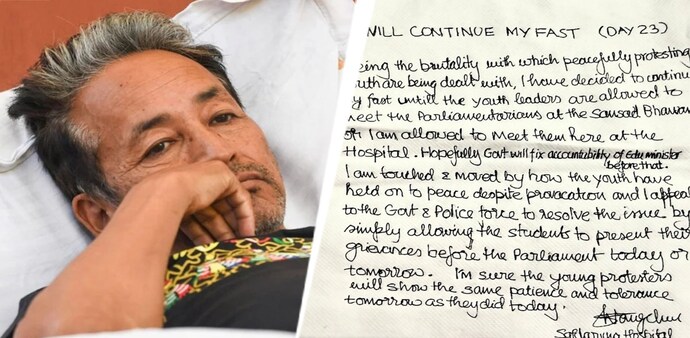 Sonam Wangchuk sets two conditions to end protest Sonam Wangchuk sets two conditions to end protest