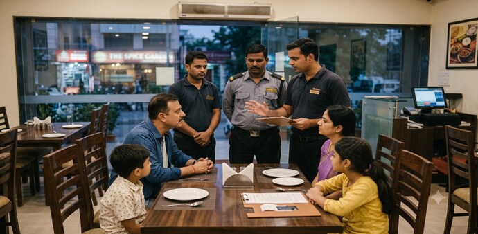 Customer alleged he was forced to pay a service charge despite objecting to it (AI Generated) Customer alleged he was forced to pay a service charge despite objecting to it (AI Generated)