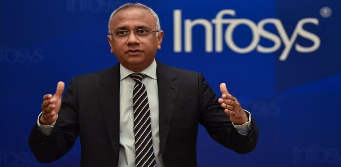 Infosys Q1: All eyes would be on outlook on client discretionary spend in wake of rising macro volatility in US, impact of AI and ongoing Middle East war on business. Infosys Q1: All eyes would be on outlook on client discretionary spend in wake of rising macro volatility in US, impact of AI and ongoing Middle East war on business.