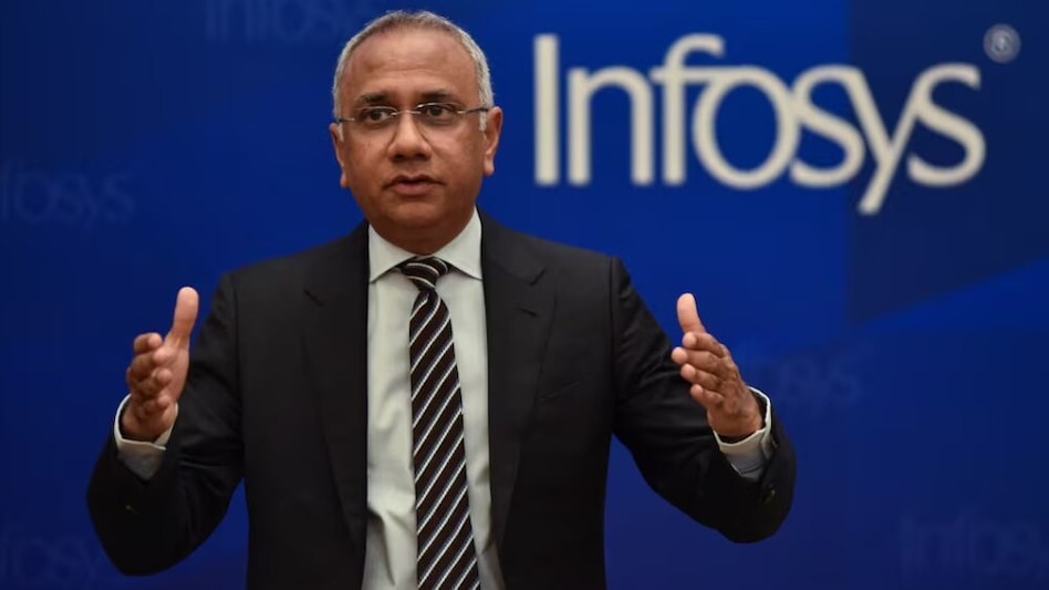 Infosys Q1: All eyes would be on outlook on client discretionary spend in wake of rising macro volatility in US, impact of AI and ongoing Middle East war on business. Infosys Q1: All eyes would be on outlook on client discretionary spend in wake of rising macro volatility in US, impact of AI and ongoing Middle East war on business.
