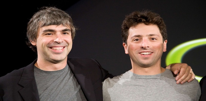 Google co-founders Larry Page and Sergey Brin Google co-founders Larry Page and Sergey Brin