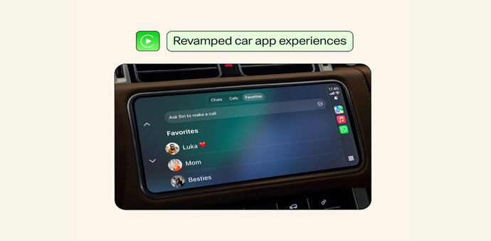 WhatsApp has redesigned interfaces for Apple CarPlay and Android Auto. WhatsApp has redesigned interfaces for Apple CarPlay and Android Auto.