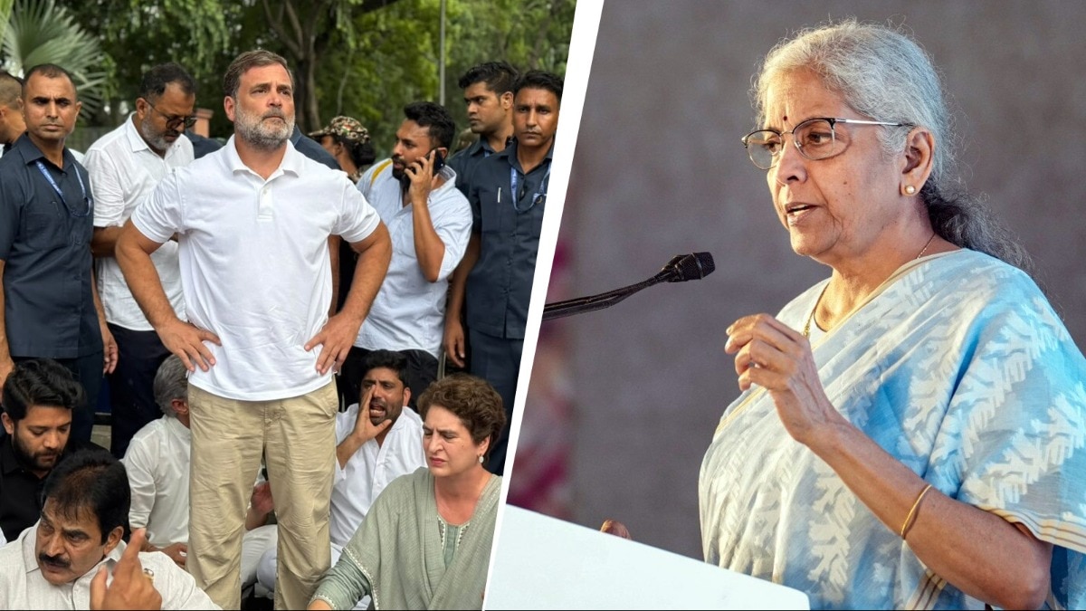 'Changing demands, doing disruptive politics': Sitharaman tears into Congress over NEET protests
