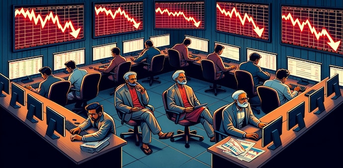The 30-share BSE Sensex pack declined 363.66 points or 0.47 per cent to settle at 76,391.39, while the broader NSE Nifty50 index fell 126.65 points or 0.53 per cent to close at 23,869.60. The 30-share BSE Sensex pack declined 363.66 points or 0.47 per cent to settle at 76,391.39, while the broader NSE Nifty50 index fell 126.65 points or 0.53 per cent to close at 23,869.60.