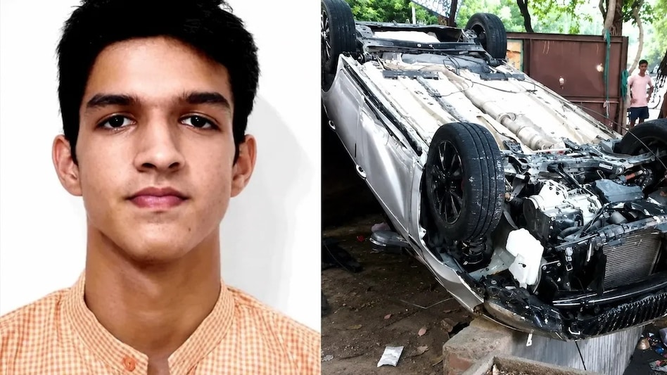 The accident site where a 20-year-old student, Yashvendra Singh was killed after his car rammed a tree and plunged into an open drain The accident site where a 20-year-old student, Yashvendra Singh was killed after his car rammed a tree and plunged into an open drain