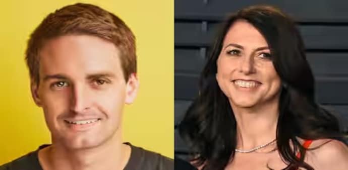 MacKenzie Scott and Evan Spiegel MacKenzie Scott and Evan Spiegel