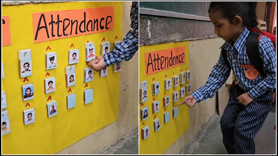 Self-attendance board Self-attendance board