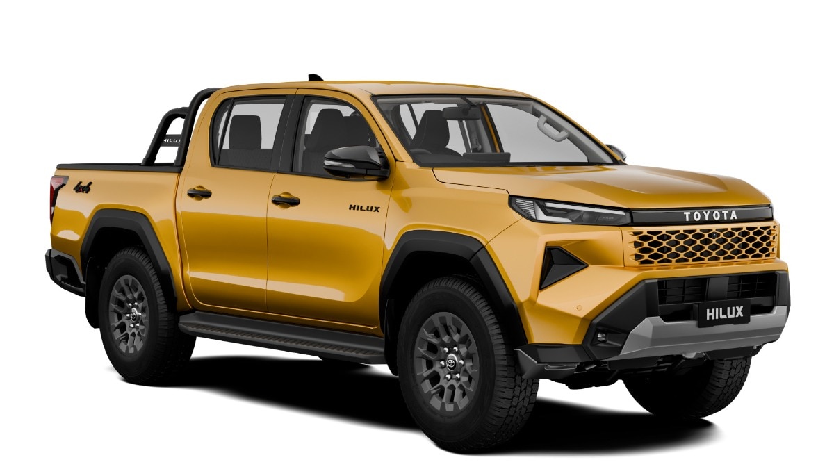 The new Hilux, based on the IMV platform, is offered in six exterior colours.