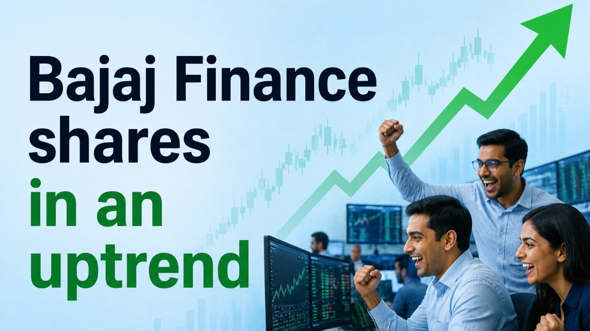Bajaj Finance stock is trading higher than the 5 day, 10 day, 20 day, 30 day, 50 day, 100 day, 150 day and 200 day moving averages.