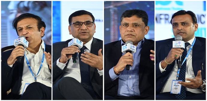 (From left) Amit Gossain, MD, Kone Elevator – India and South Asia; Rajeev Garg, Chief Sales Officer of Jindal Stainless; Bharat Kaushal, Executive Officer at Hitachi India and Ankur Periwal, MD, KPT Pipes. (From left) Amit Gossain, MD, Kone Elevator – India and South Asia; Rajeev Garg, Chief Sales Officer of Jindal Stainless; Bharat Kaushal, Executive Officer at Hitachi India and Ankur Periwal, MD, KPT Pipes.