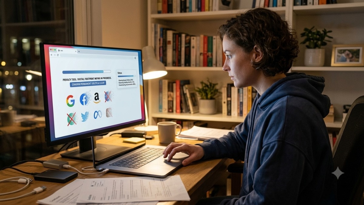 Finalise your digital cleanup by wiping stored device tracks and preventing continuous tracking going forward. 