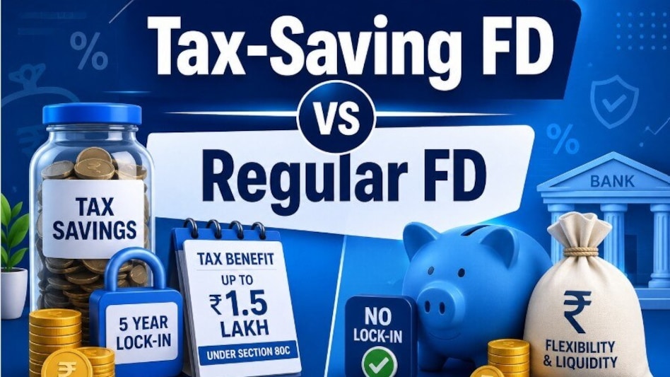 Tax-saving FDs come with a mandatory five-year lock-in period, during which investors cannot withdraw their money prematurely or avail loans or overdraft facilities against the deposit. Tax-saving FDs come with a mandatory five-year lock-in period, during which investors cannot withdraw their money prematurely or avail loans or overdraft facilities against the deposit.