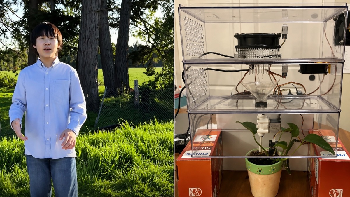 No rain? No problem? 13-year-old Roy Kim builds device that turns air into water for farmers