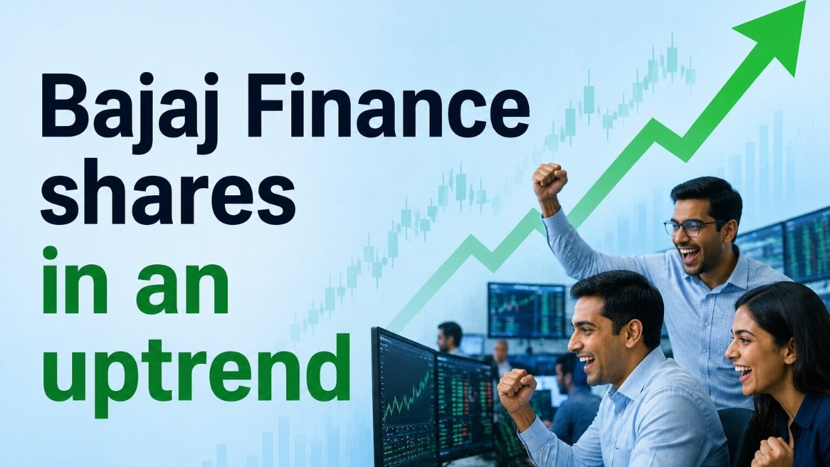 Bajaj Finance shares are up 10% in 5 days and rose 12% in the past 30 days.