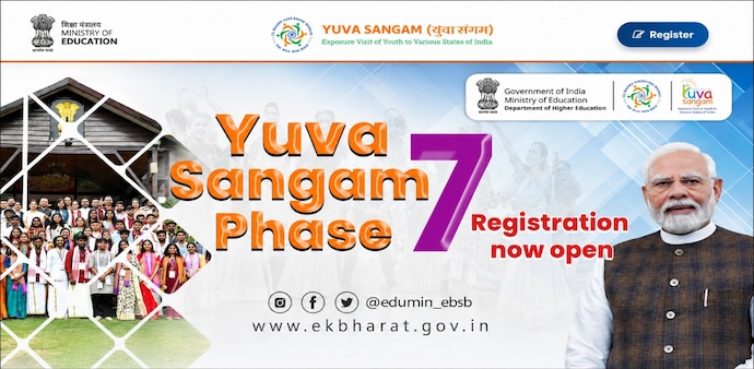 Ministry of Education has opened online registrations for Yuva Sangam Phase VII Ministry of Education has opened online registrations for Yuva Sangam Phase VII