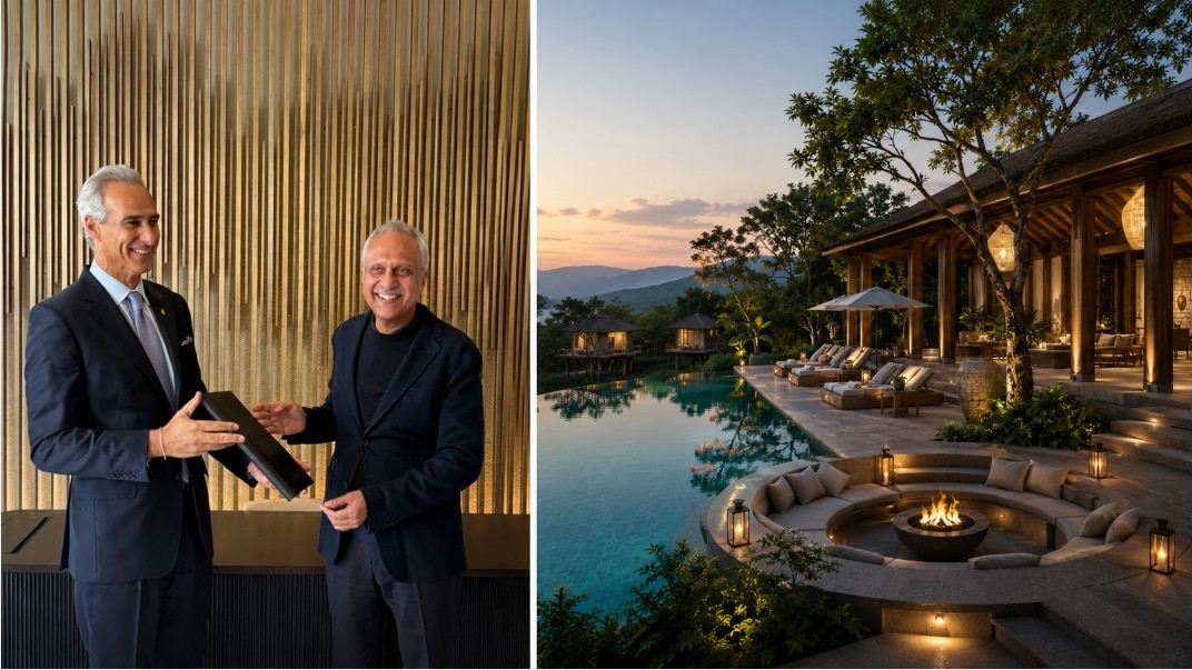 Arjun Oberoi, Executive Chairman, The Oberoi Group (left), said the partnership's resorts will be centred on immersive design, personalised service and wellness-driven guest experiences.