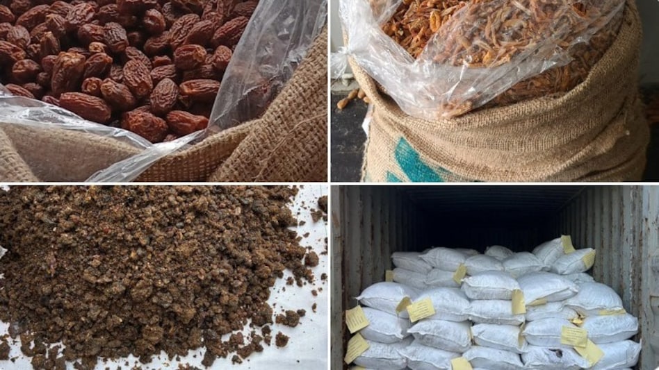 DRI officers intercepted 13 containers at Kandla Port. The goods were declared as originating from the UAE DRI officers intercepted 13 containers at Kandla Port. The goods were declared as originating from the UAE