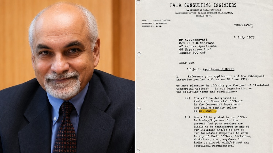 Ajay Nanavati shares offer letter from Tata Consulting Engineers Ajay Nanavati shares offer letter from Tata Consulting Engineers
