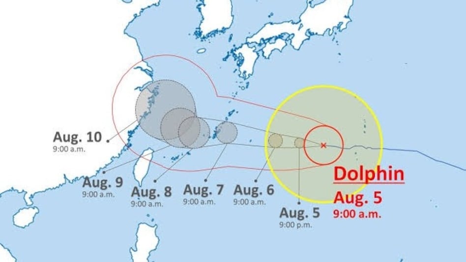 Large, deep-convective systems like Typhoon Dolphin act as atmospheric sponges, concentrating vast amounts of moisture and energy around their core in the western Pacific. Large, deep-convective systems like Typhoon Dolphin act as atmospheric sponges, concentrating vast amounts of moisture and energy around their core in the western Pacific.