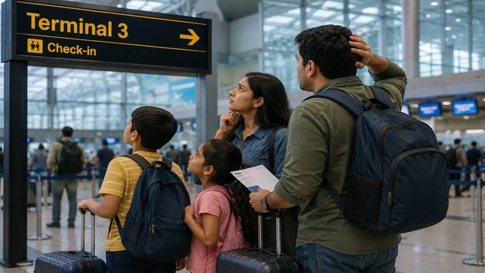 Family Missed Delhi-Raipur Flight Over Terminal Mix-Up Family Missed Delhi-Raipur Flight Over Terminal Mix-Up
