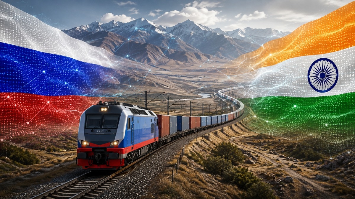 Russia pitches rail route to Indian Ocean via Iran, Pakistan (AI generated)