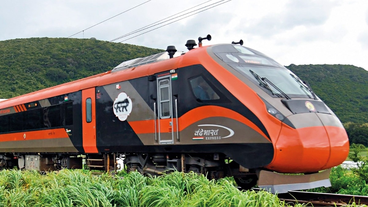 A Vande Bharat sleeper trainset at BEML in Bengaluru. 