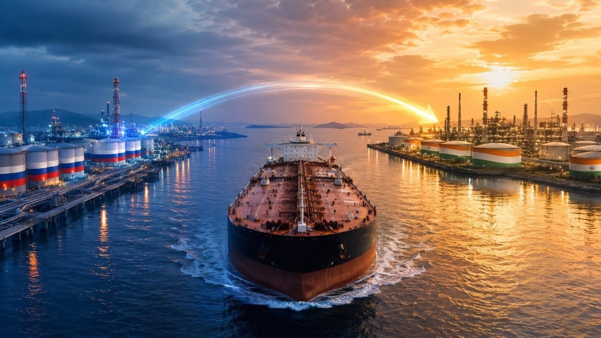 India's Russian crude intake hits record for second month, crosses 55% of imports (AI generated)