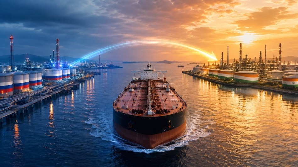 India's Russian crude intake hits record for second month, crosses 55% of imports (AI generated) India's Russian crude intake hits record for second month, crosses 55% of imports (AI generated)