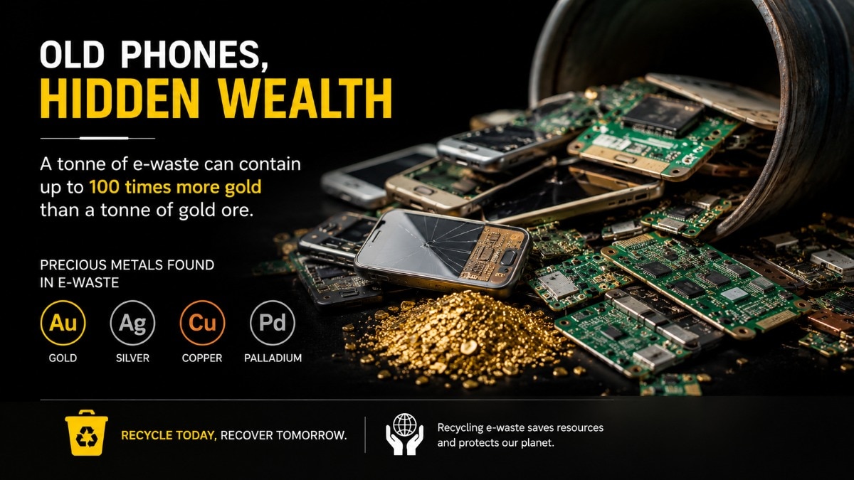 Gold in old smartphones